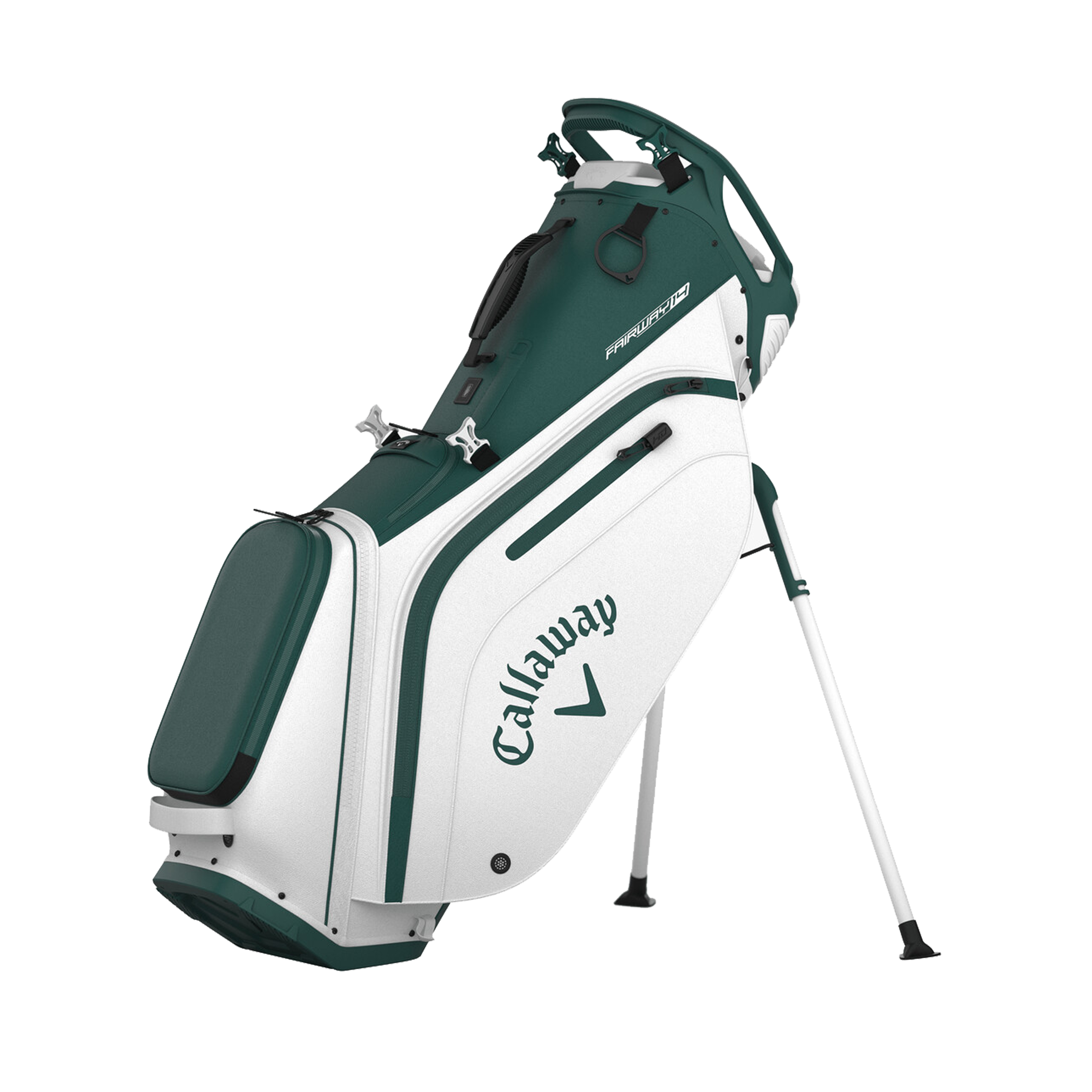 FAIRWAY 14 STAND BAG FOREST/WHITE